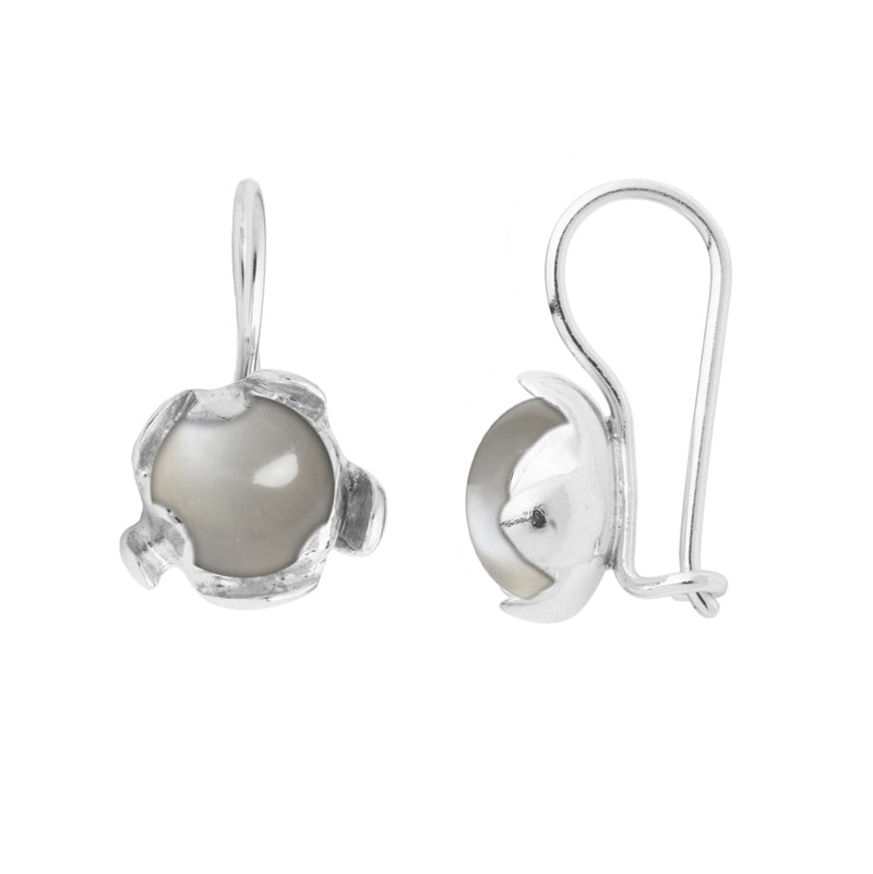 Blossom Earrings "Grey Moonstone"