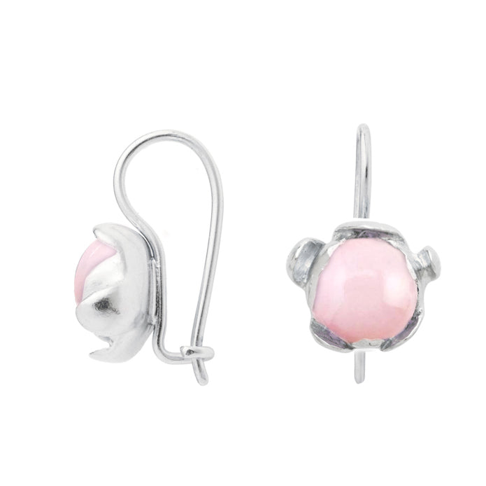 Blossom Earrings "Pink Peruvian Opal"