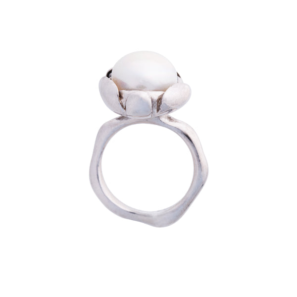 Blossom Ring "White Pearl" Large