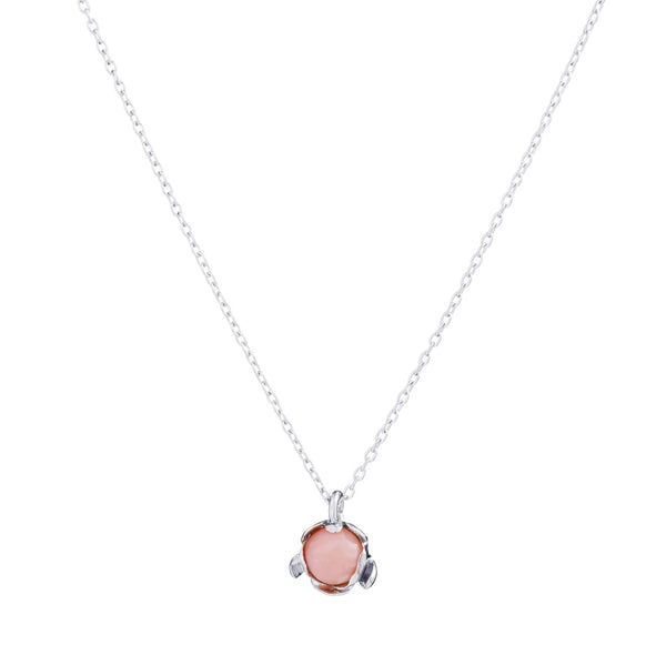 Blossom Necklace "Pink Peruvian Opal"