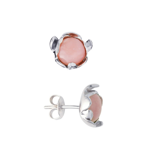 Blossom Earrings "Pink Peruvian Opal"