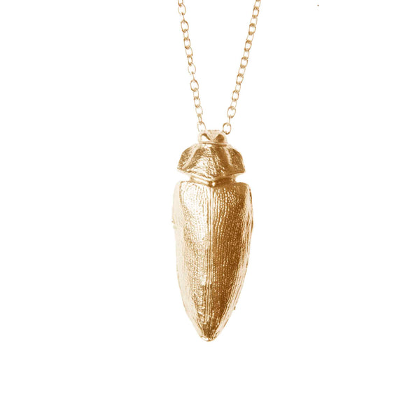 Gold Beetle Pendant "NEFFI"