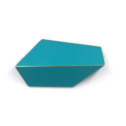 Folded Brooch "Turquoise"