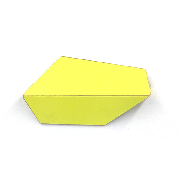 Folded Brooch "Sulfur Yellow"