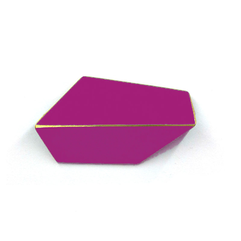 Folded Brooch "Traffic Purple"