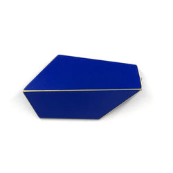 Folded Brooch "Ultramarine Blue"