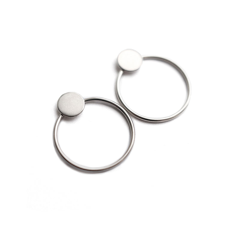 Earrings "Circles on the Water IV"