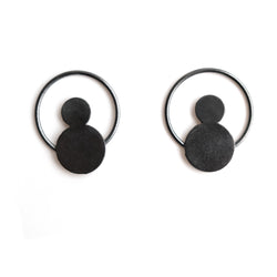 Earrings "Circles on the Water VII"