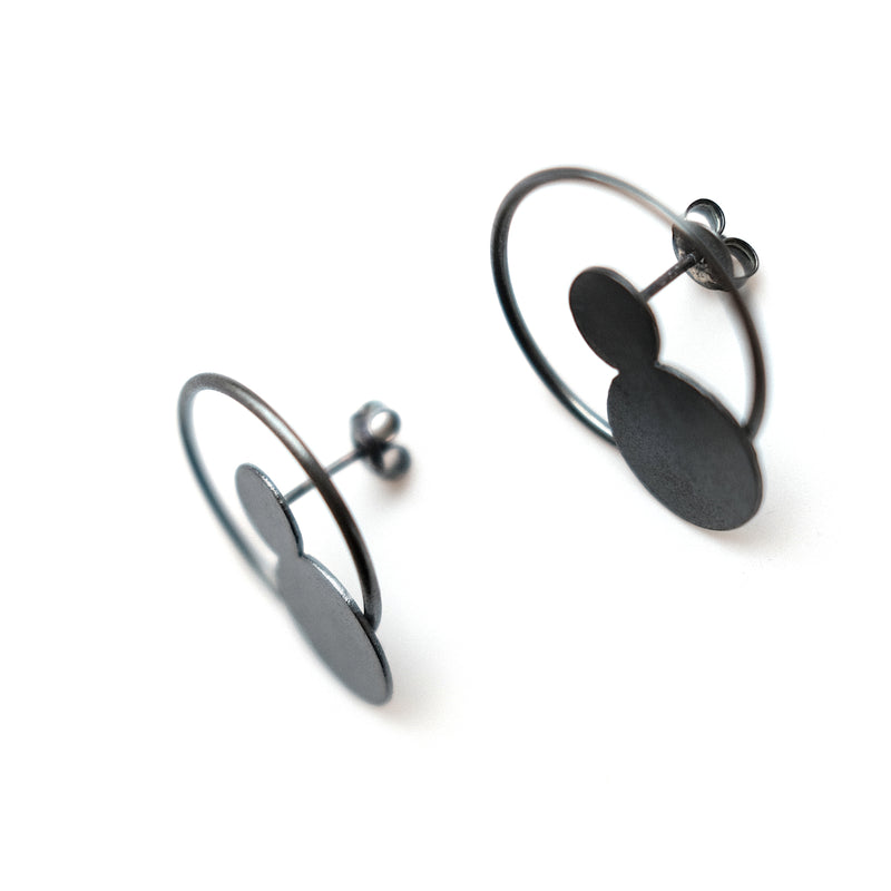 Earrings "Circles on the Water VII"