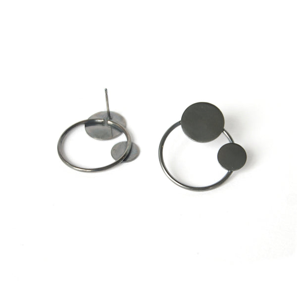 Earrings "Circles on the Water VI"