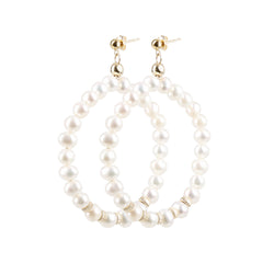 Hoops Earrings "Pearl" Classic