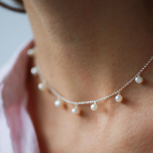 Choker Necklace Coco "Pearl"