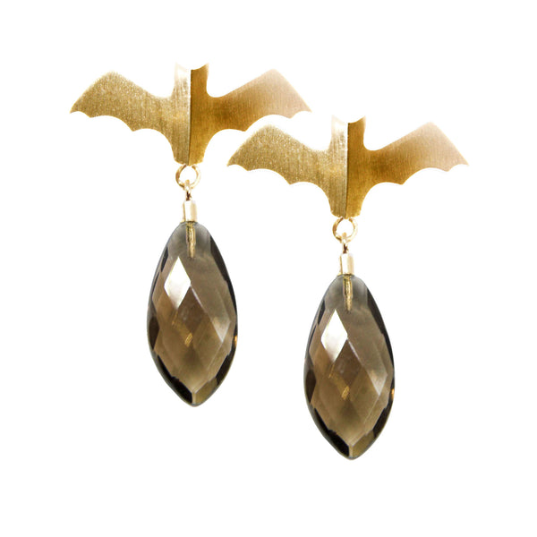 Dreamy Gold Bat Earrings