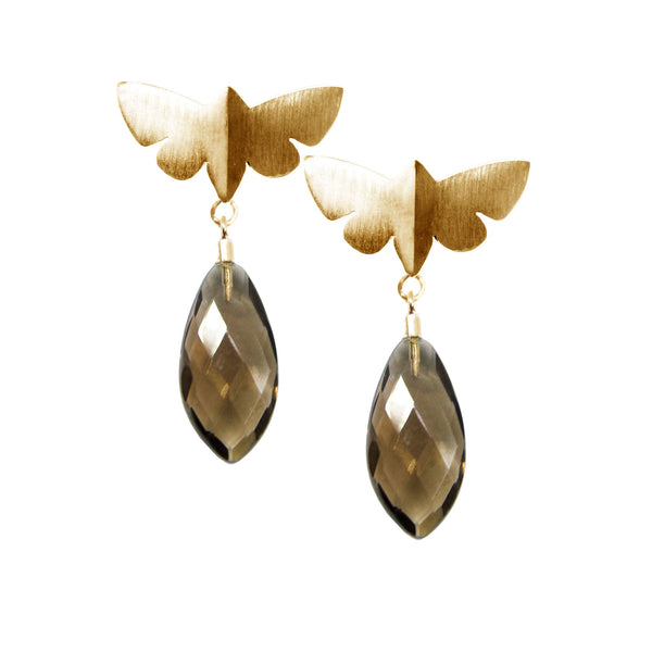 Dreamy Gold Butterfly Earrings