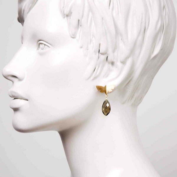 Dreamy Gold Butterfly Earrings