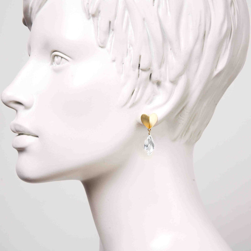 Dreamy Gold Heart Earrings