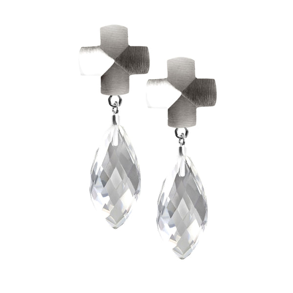 Dreamy Light Cross Earrings