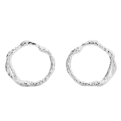 Echo Silver Stud Earrings