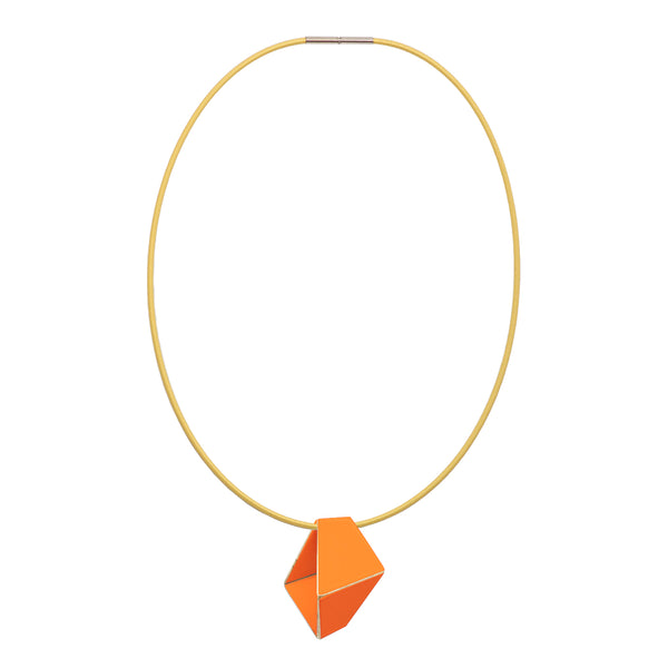 Folded Necklace "Pastel Orange"