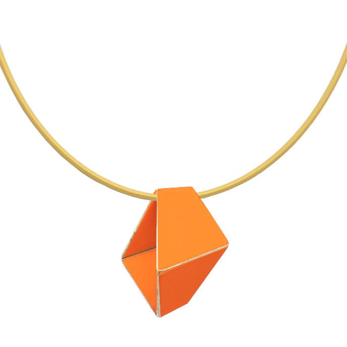 Folded Necklace "Pastel Orange"