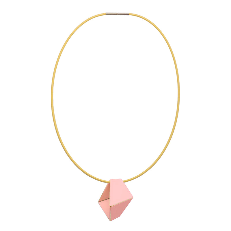 Folded Necklace "Light Pink"