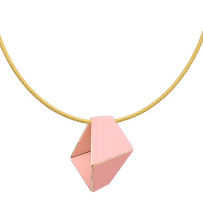 Folded Necklace "Light Pink"