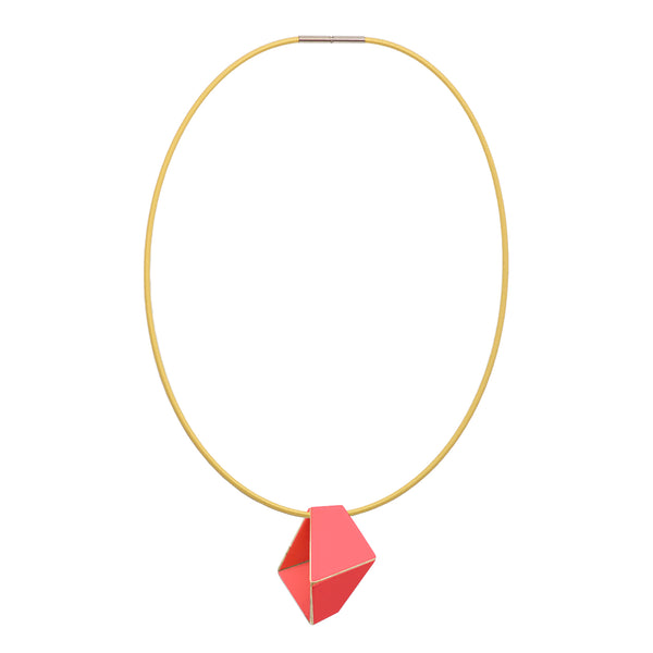 Folded Necklace "Strawberry Red"