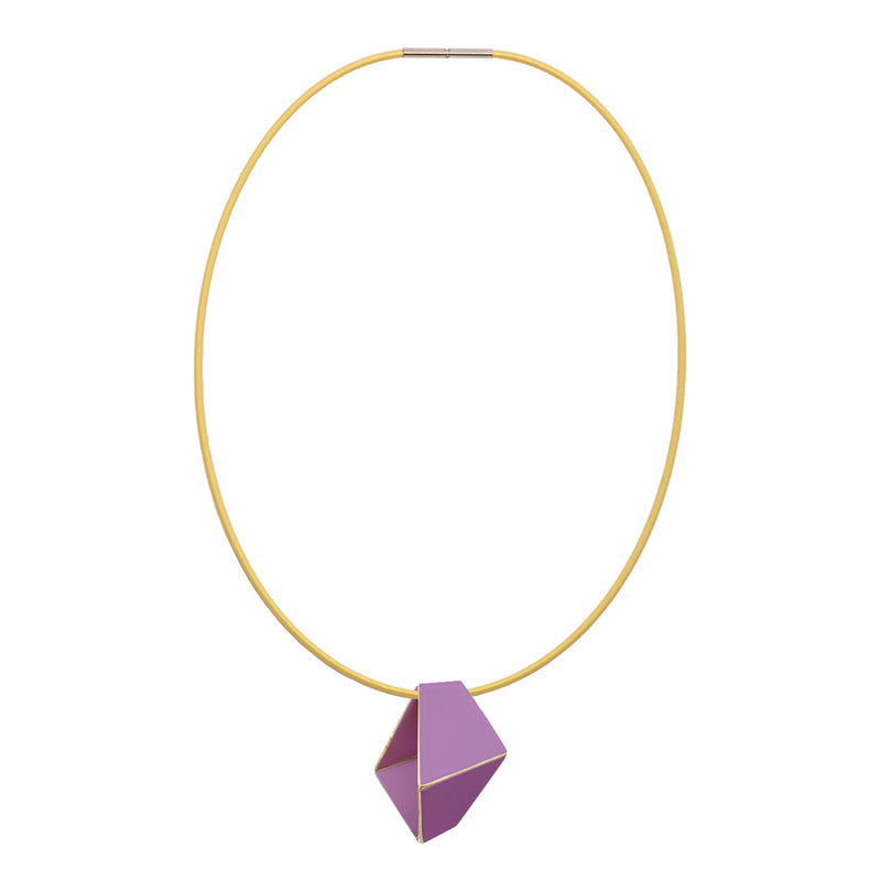 Folded Necklace "Blue Lilac"