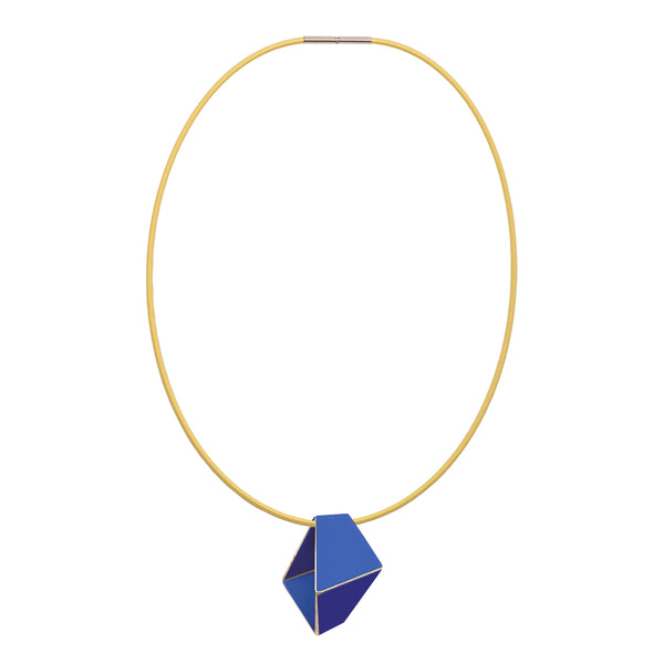 Folded Necklace "Ultramarine Blue"