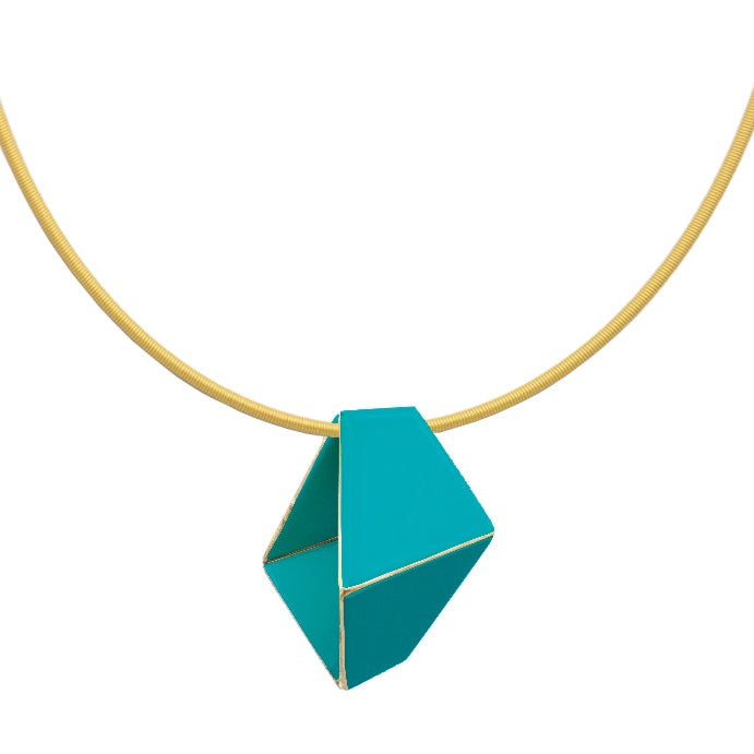 Folded Necklace "Turquoise"