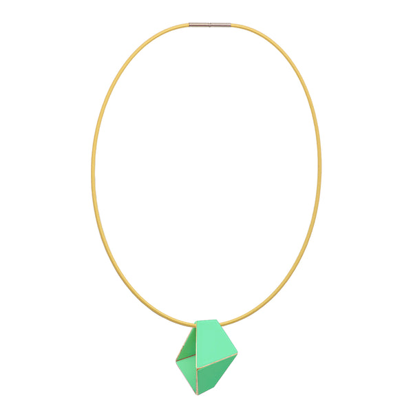 Folded Necklace "Pastel Green"