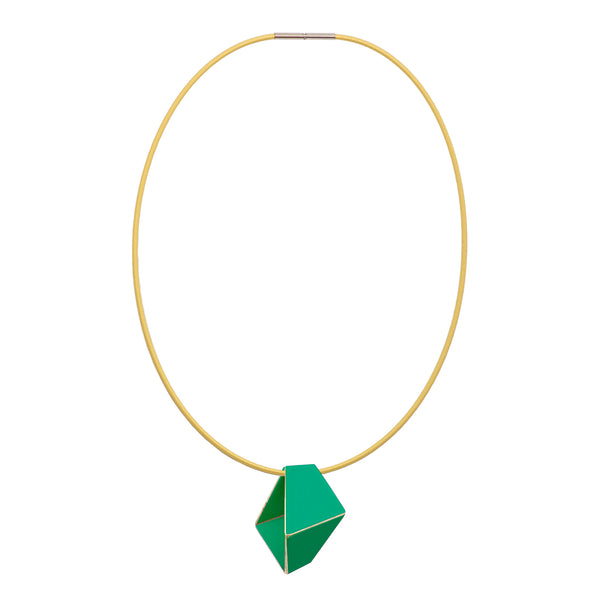 Folded Necklace "Signal Green"