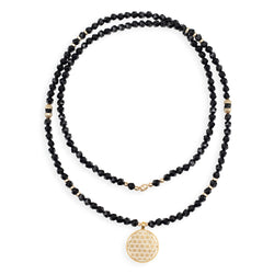 Necklace "Flower Of Life" Onyx
