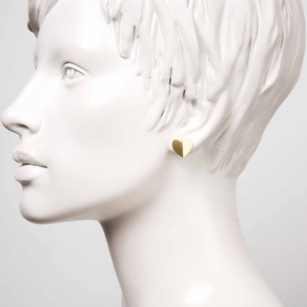 Gold Heart Earrings