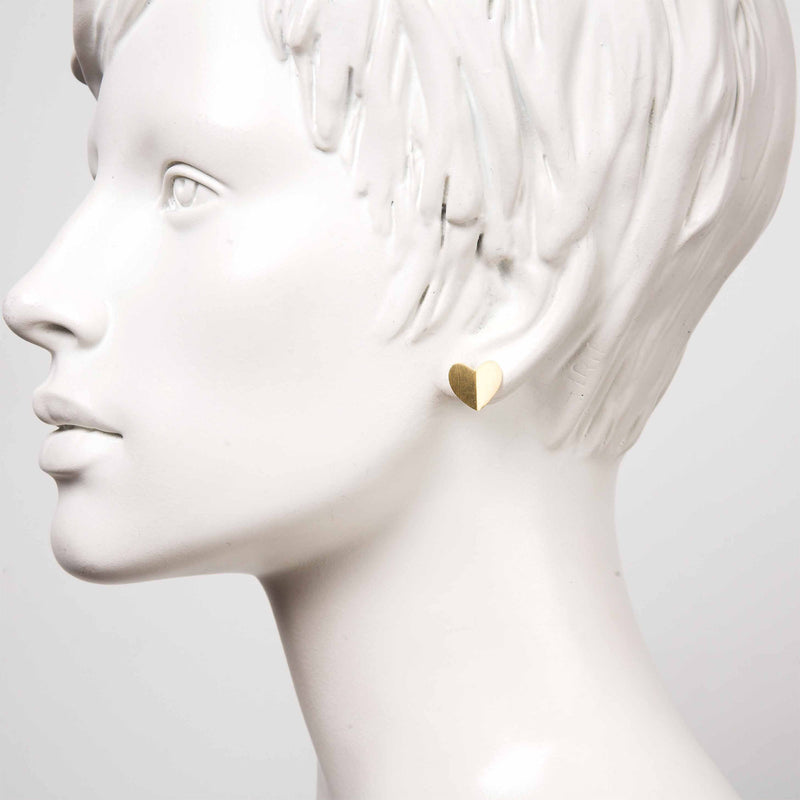 Gold Heart Earrings