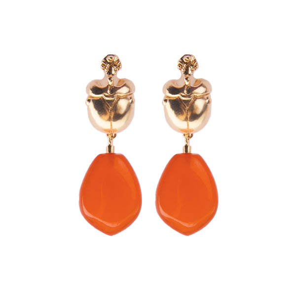 Neffi Tulip Scarab Earrings