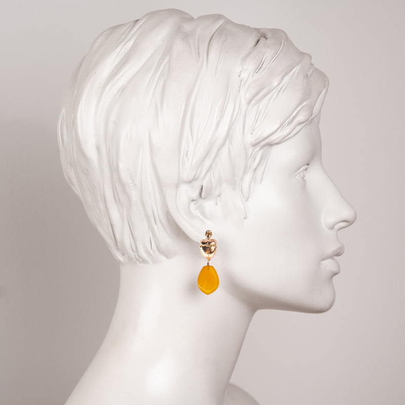 Neffi Narcissus Scarab Earrings