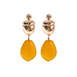 Neffi Narcissus Scarab Earrings