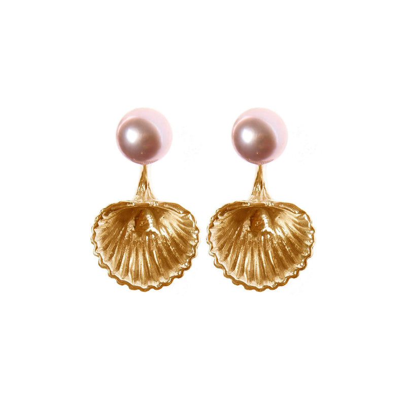 VENUS Earrings "Gold Venus Pearl"