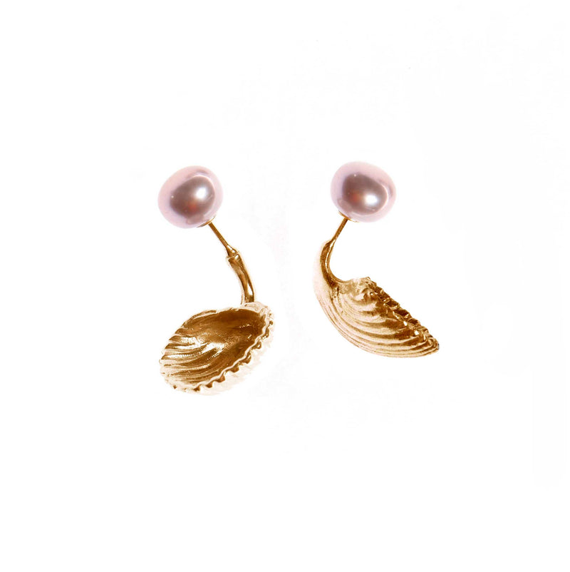 VENUS Earrings "Gold Venus Pearl"