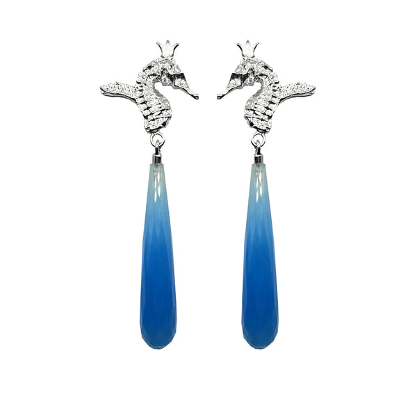 HIPPO COUTURE Earrings "Blue Hippo"