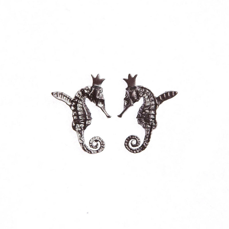 HIPPO COUTURE Earrings "Hippocamp Dark"