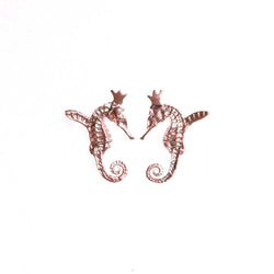 HIPPO COUTURE Earrings "Hippocamp Rose"