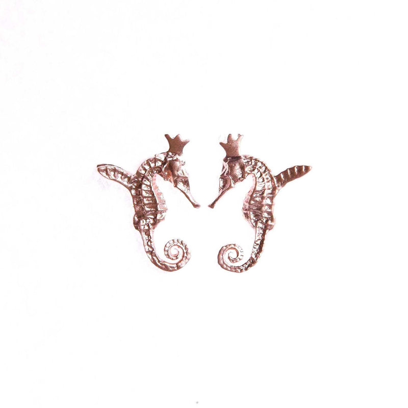 HIPPO COUTURE Earrings "Hippocamp Rose"