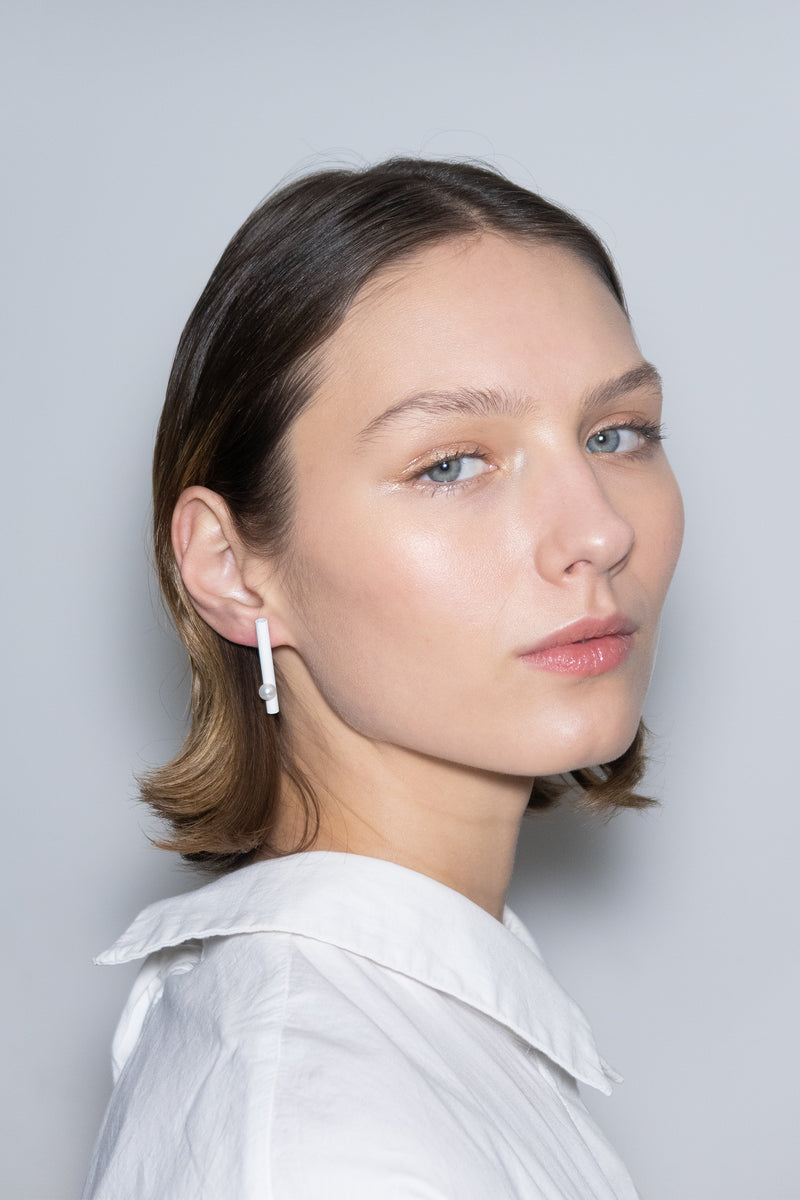 UniLine Earrings "White"