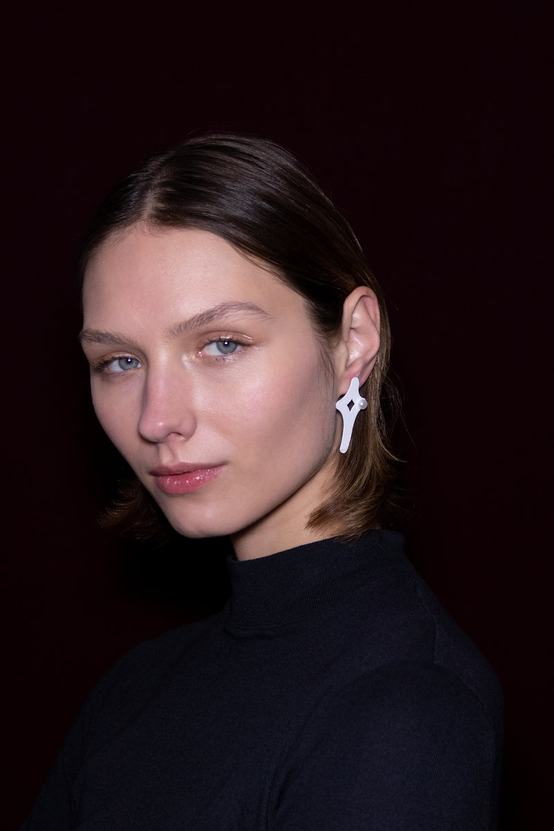 LongStar Earrings "White"