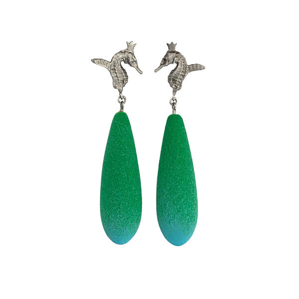 HIPPO COUTURE Earrings "Rainforest Hippo"