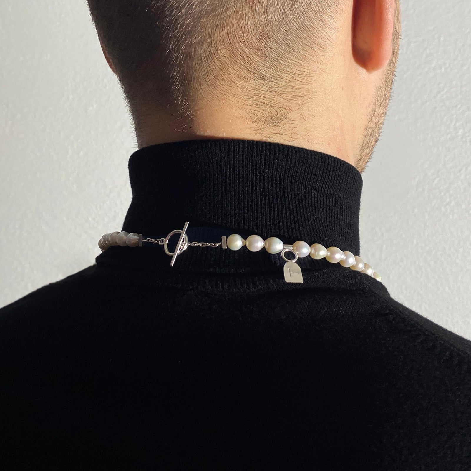 ネックレス・ペンダント [HAESOOL] mini ribbon pearl necklace Pearl ribbon necklace | FAIS DESIGNS