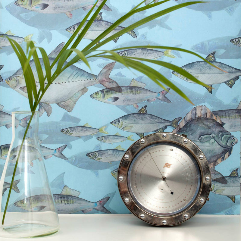 Wallpaper "Blue Shoal of Fish"
