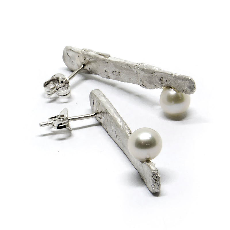 Earrings "KÕIV" with pearls